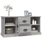 Meuble TV sonoma gris 99,5x35,5x48 cm bois d'ingénierie – Image 3