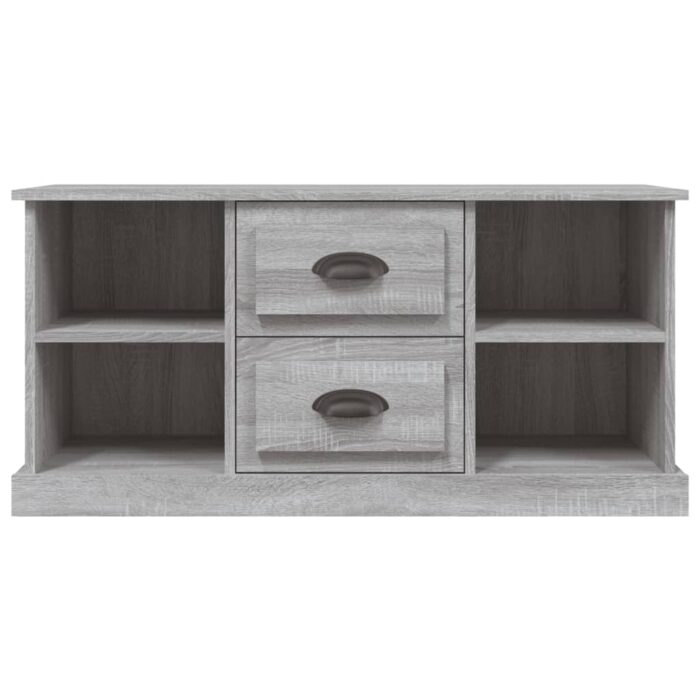 Meuble TV sonoma gris 99,5x35,5x48 cm bois d'ingénierie – Image 4