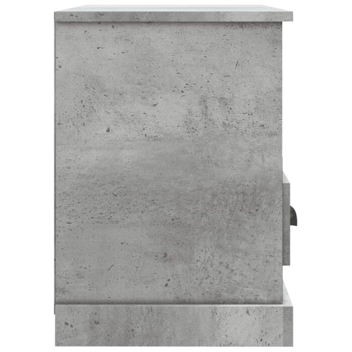 Meuble TV gris béton 80x35x50 cm bois d'ingénierie – Image 5