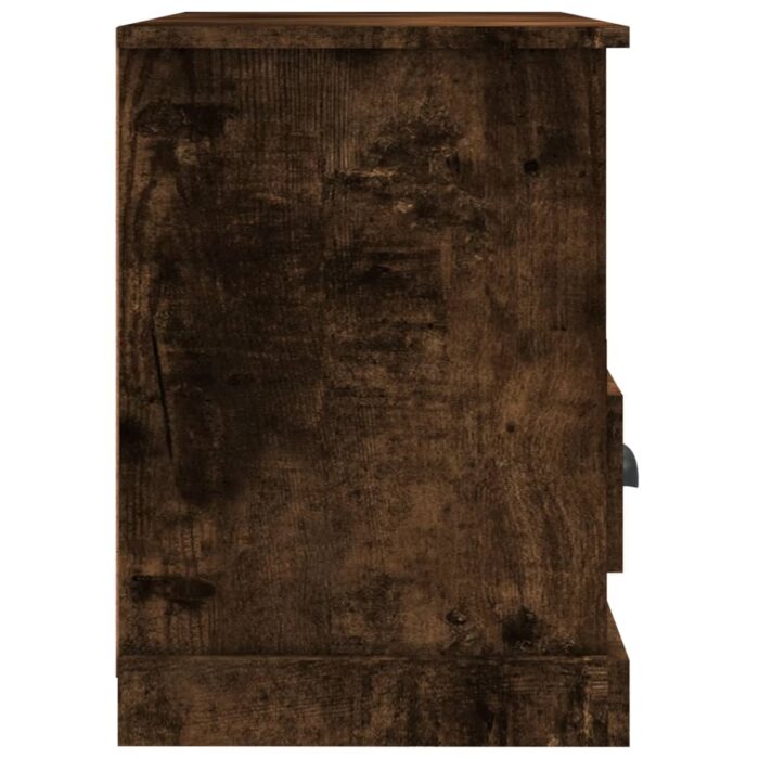 Meuble TV chêne fumé 80x35x50 cm bois d'ingénierie – Image 5