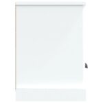 Meuble TV blanc 100x35x50 cm bois d'ingénierie – Image 6