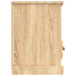 Meuble TV chêne sonoma 100x35x50 cm bois d'ingénierie – Image 6