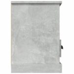 Meuble TV gris béton 100x35x50 cm bois d'ingénierie – Image 6