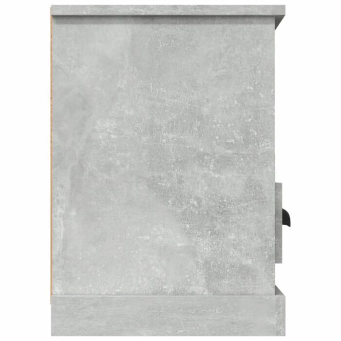Meuble TV gris béton 100x35x50 cm bois d'ingénierie – Image 6