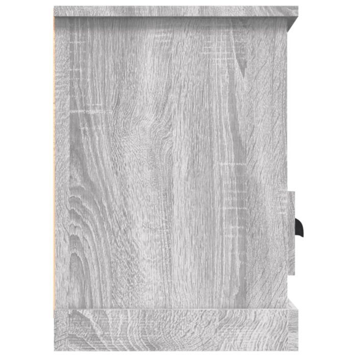 Meuble TV sonoma gris 100x35x50 cm bois d'ingénierie – Image 6