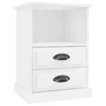 Tables de chevet 2 pcs blanc 43x36x60 cm – Image 4
