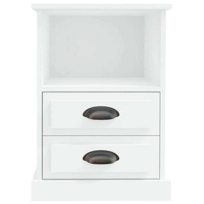 Tables de chevet 2 pcs blanc 43x36x60 cm – Image 5