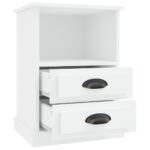 Tables de chevet 2 pcs blanc 43x36x60 cm – Image 6