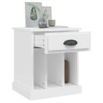 Tables de chevet 2 pcs blanc 43x36x50 cm – Image 3