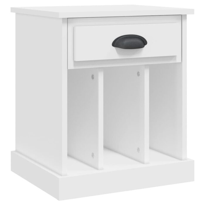 Tables de chevet 2 pcs blanc 43x36x50 cm – Image 4