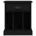 Table de chevet noir 43x36x50 cm – Image 5