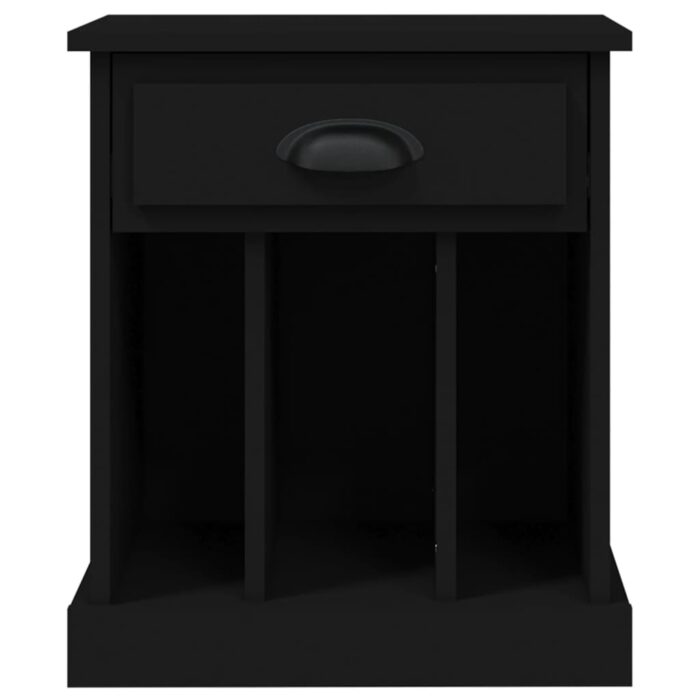 Table de chevet noir 43x36x50 cm – Image 5