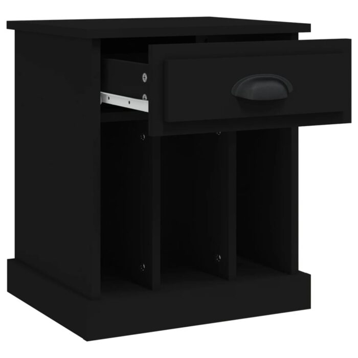 Tables de chevet 2 pcs noir 43x36x50 cm – Image 5
