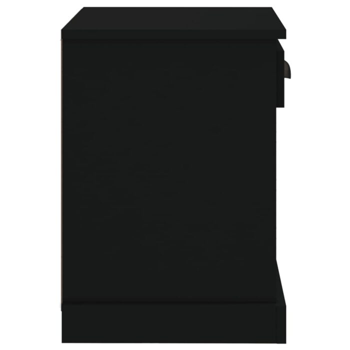 Tables de chevet 2 pcs noir 43x36x50 cm – Image 7