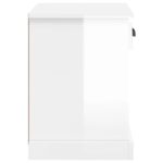 Tables de chevet 2 pcs blanc brillant 43x36x50 cm – Image 7
