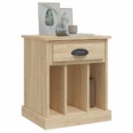 Table de chevet chêne sonoma 43x36x50 cm – Image 2