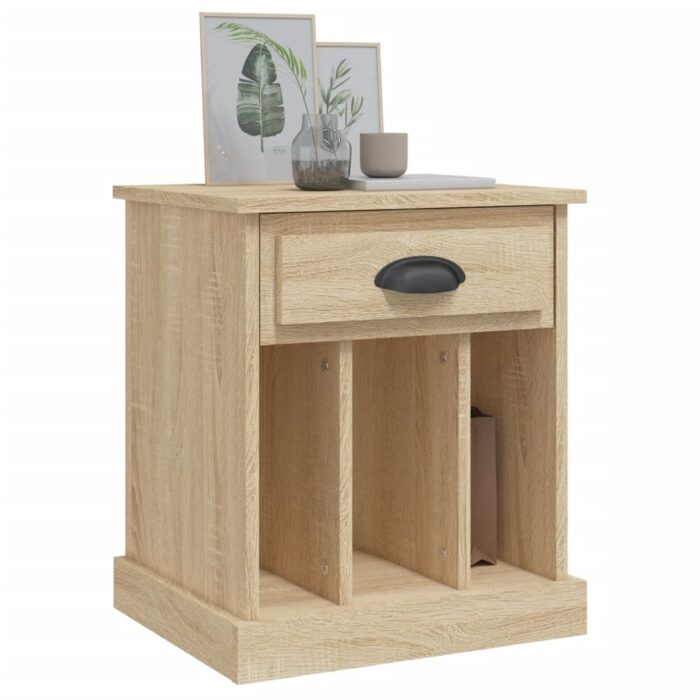 Table de chevet chêne sonoma 43x36x50 cm – Image 2