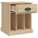 Table de chevet chêne sonoma 43x36x50 cm – Image 4