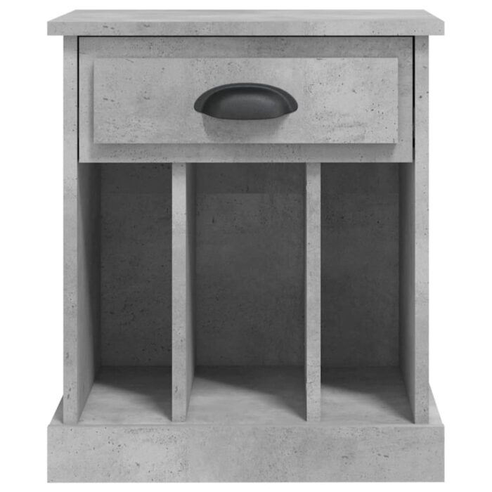 Tables de chevet 2 pcs gris béton 43x36x50 cm – Image 6
