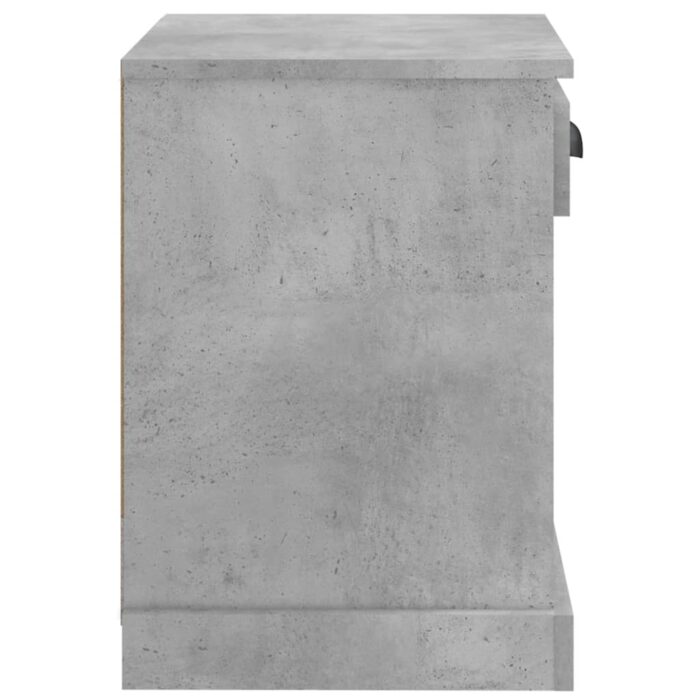 Tables de chevet 2 pcs gris béton 43x36x50 cm – Image 7