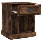 Tables de chevet 2 pcs chêne fumé 43x36x50 cm – Image 5