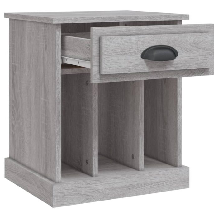 Table de chevet sonoma gris 43x36x50 cm – Image 4