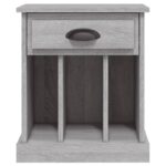 Table de chevet sonoma gris 43x36x50 cm – Image 5