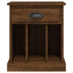 Table de chevet chêne marron 43x36x50 cm – Image 5