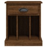 Tables de chevet 2 pcs chêne marron 43x36x50 cm – Image 6