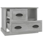 Table de chevet gris béton 60x39x45 cm – Image 4