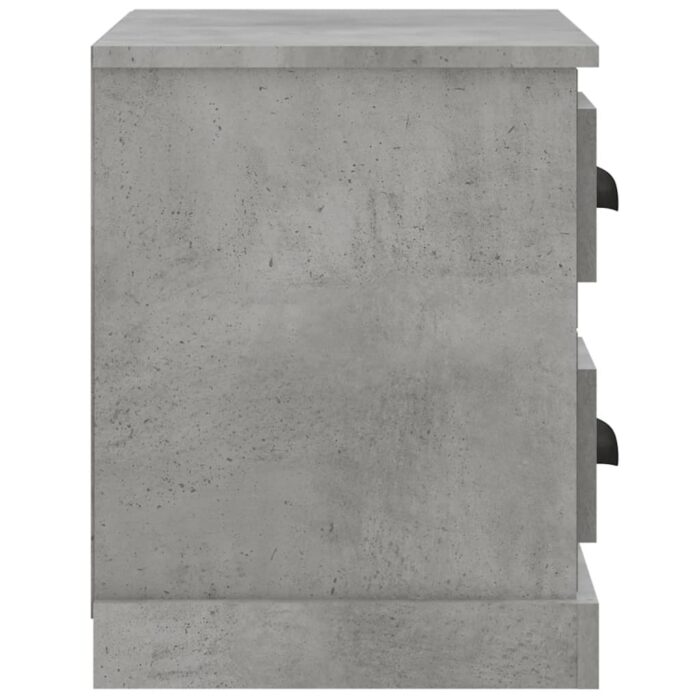 Table de chevet gris béton 60x35,5x45 cm – Image 6
