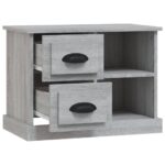 Table de chevet sonoma gris 60x35,5x45 cm – Image 4