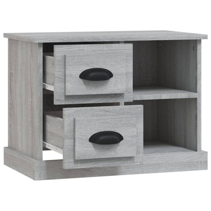 Table de chevet sonoma gris 60x35,5x45 cm – Image 4
