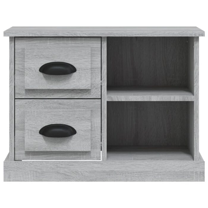 Table de chevet sonoma gris 60x35,5x45 cm – Image 5
