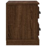 Table de chevet chêne marron 60x35,5x45 cm – Image 6