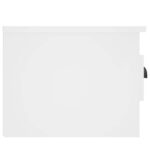 Table de chevet murale blanc 41,5x36x28 cm – Image 5