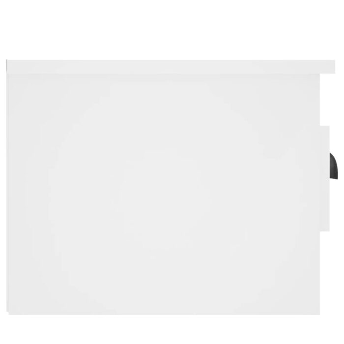 Table de chevet murale blanc 41,5x36x28 cm – Image 5