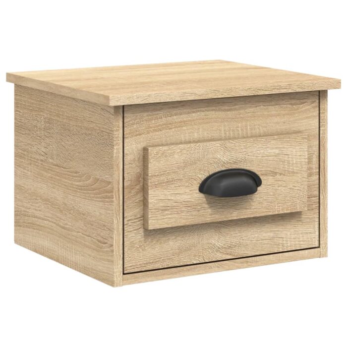 Tables de chevet murales 2 pcs chêne sonoma 41,5x36x28 cm – Image 3