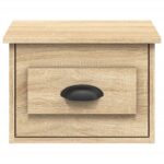 Tables de chevet murales 2 pcs chêne sonoma 41,5x36x28 cm – Image 5
