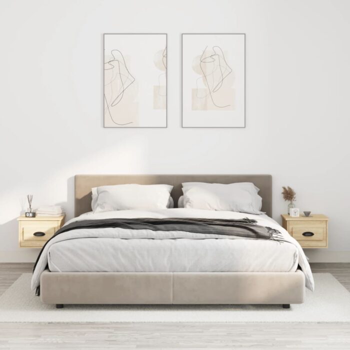 VXL8720845792732_m_en_hd_1.jpg Tables de chevet murales 2 pcs chêne sonoma 41,5x36x28 cm – Image 1