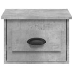 Tables de chevet murales 2 pcs gris béton 41,5x36x28 cm – Image 5