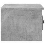 Tables de chevet murales 2 pcs gris béton 41,5x36x28 cm – Image 6
