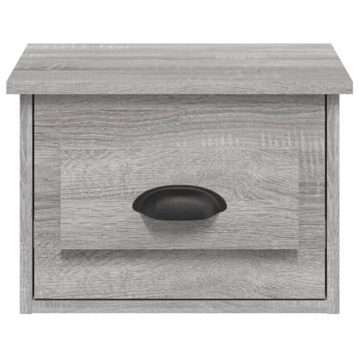 Table de chevet murale sonoma gris 41,5x36x28 cm – Image 4