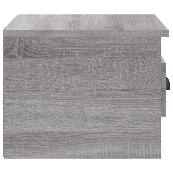 Tables de chevet murales 2 pcs sonoma gris 41,5x36x28 cm – Image 6