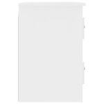 Tables de chevet murales 2 pcs blanc 41,5x36x53 cm – Image 8