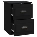 Tables de chevet murales 2 pcs noir 41,5x36x53 cm – Image 6