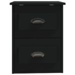 Tables de chevet murales 2 pcs noir 41,5x36x53 cm – Image 7