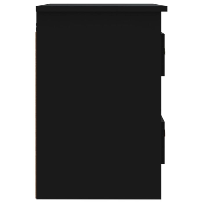 Tables de chevet murales 2 pcs noir 41,5x36x53 cm – Image 8