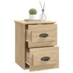 Tables de chevet murales 2 pcs chêne sonoma 41,5x36x53 cm – Image 4