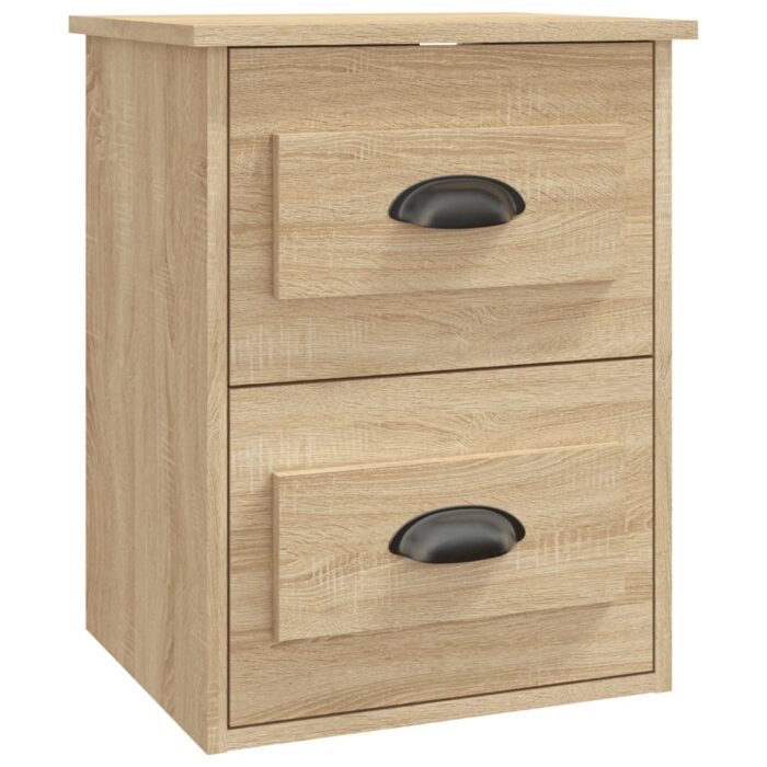 Tables de chevet murales 2 pcs chêne sonoma 41,5x36x53 cm – Image 5